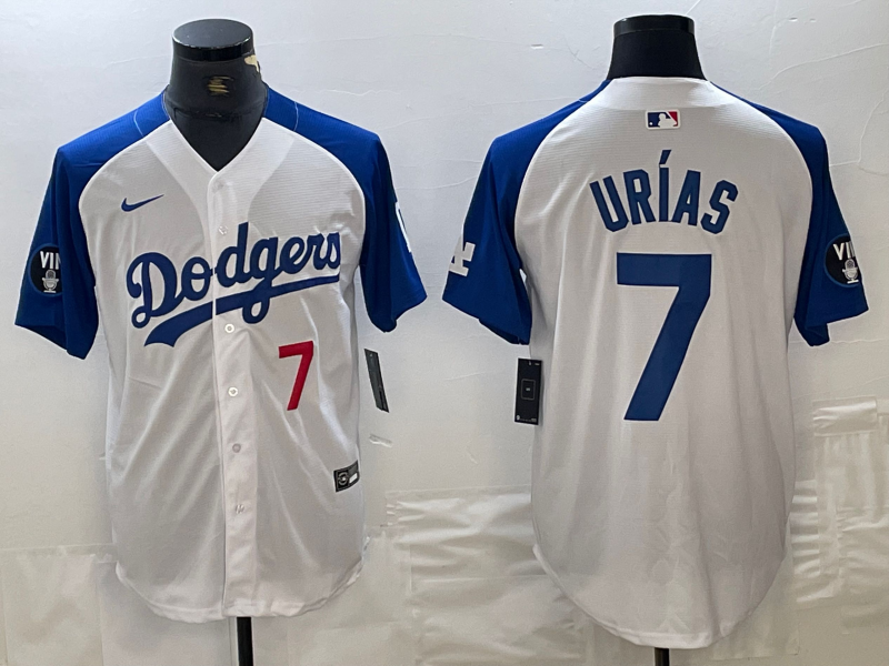 Men's Los Angeles Dodgers Julio Urias #7 White Limited Jersey